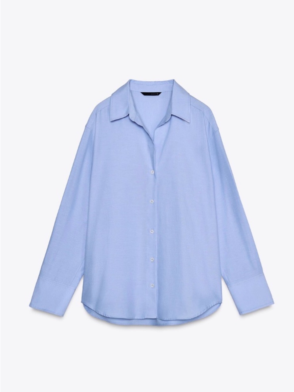 Zara OXFORD SHIRT WITH COTTON SKY BLUE